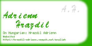 adrienn hrazdil business card